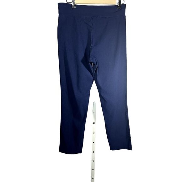 JEAN-PIERRE KLIFA Women's High Waist Straight Leg Cropped Trousers Blue Size 10 - Picture 6 of 10